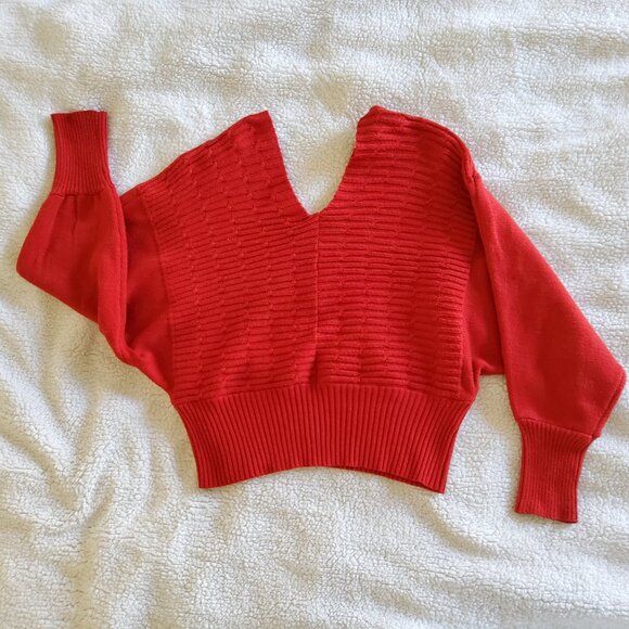 Vintage Boutique Cropped Oversized knit loose fit Cozy Bohemian Chunky Sweater - Picture 16 of 16